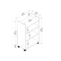 Hanah Home Tiraks Armario Multiusos Pino Atlántico y Blanco